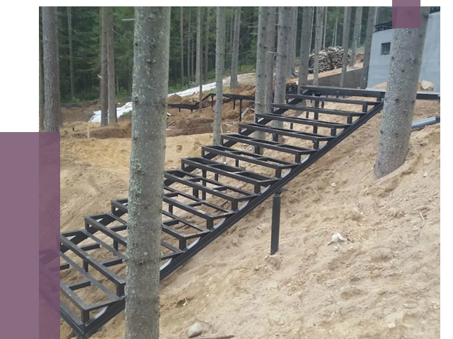 Монтаж металлических лестниц в Белебее от 13516 руб. 