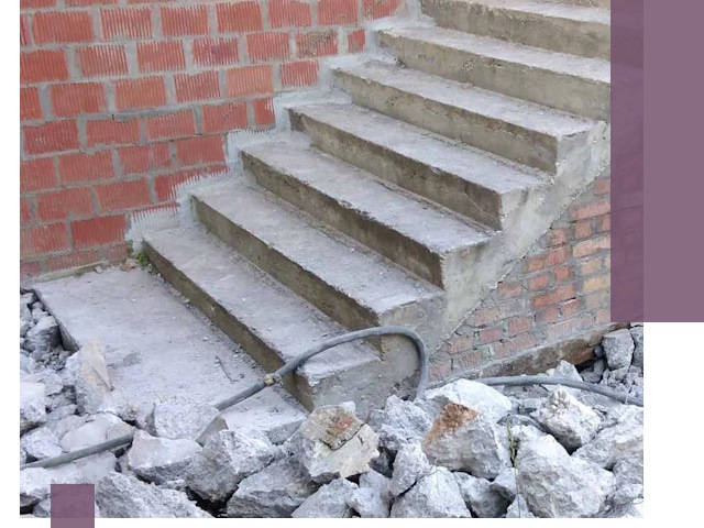 Демонтаж бетонных лестниц в Белебее: быстро и безопасно