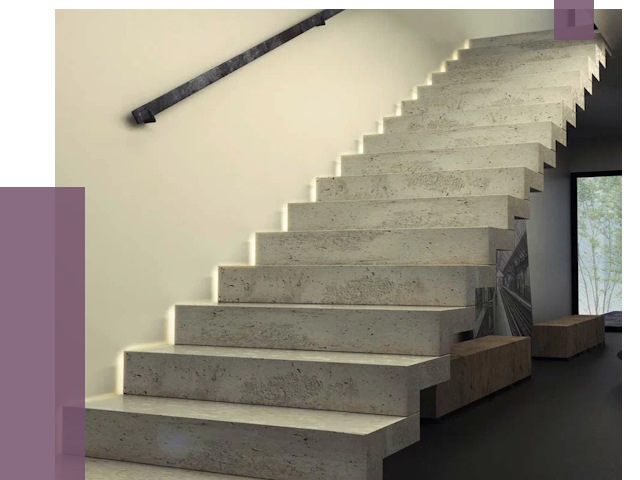 Облицовка бетонных лестниц в Белебее от 4590 руб/м2 