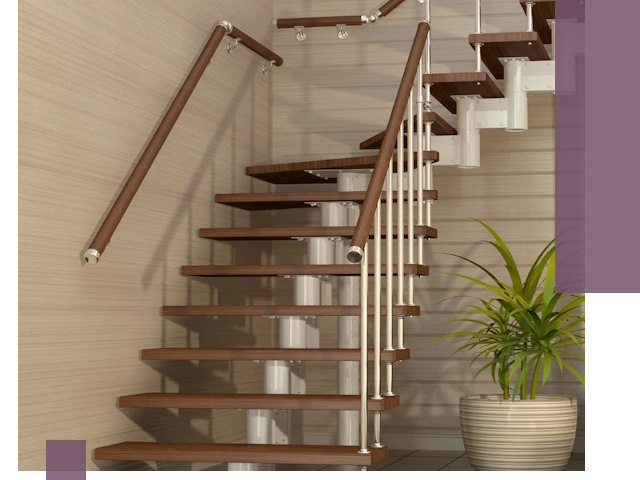 Изготовление модульных лестниц под ключ в Белебее