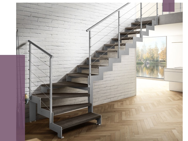 Г-образные лестницы под ключ в Белебее от 36979 руб. | ПРОЛЁТ-Блб