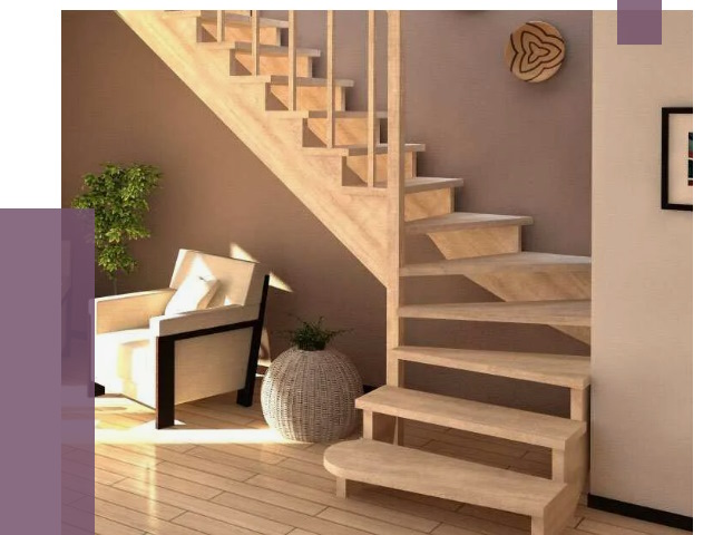 Изготовление Г-образных лестниц в Белебее от 18872 руб. 