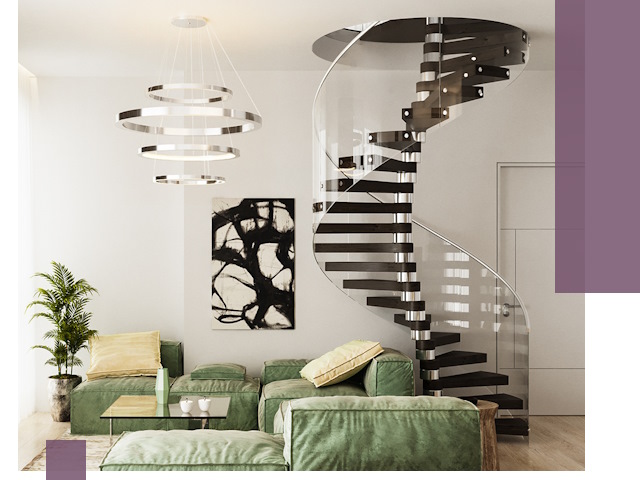 Лестницы для двухуровневой квартиры в Белебее — изготовление и монтаж