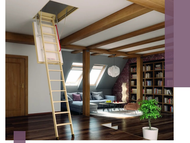 Чердачные лестницы под ключ в Белебее: изготовление и монтаж