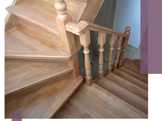 Дубовые лестницы под ключ в Белебее: изготовление и монтаж