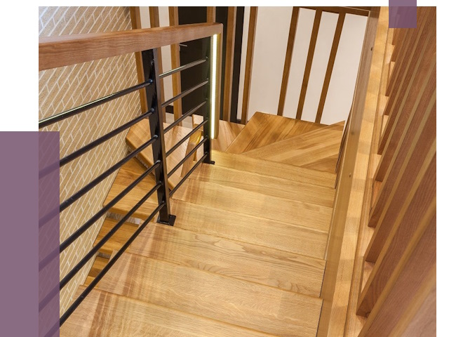 Лестницы из ясеня в Белебее под ключ от 9997 руб. 