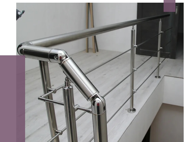 Перила из нержавеющей стали в Белебее от 8977 руб. под ключ | ПРОЛЁТ-Блб