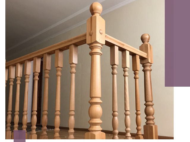 Деревянные перила на заказ в Белебее: монтаж и изготовление