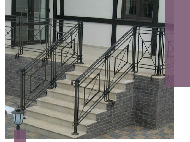 Перила для крыльца в Белебее — монтаж, изготовление и установка