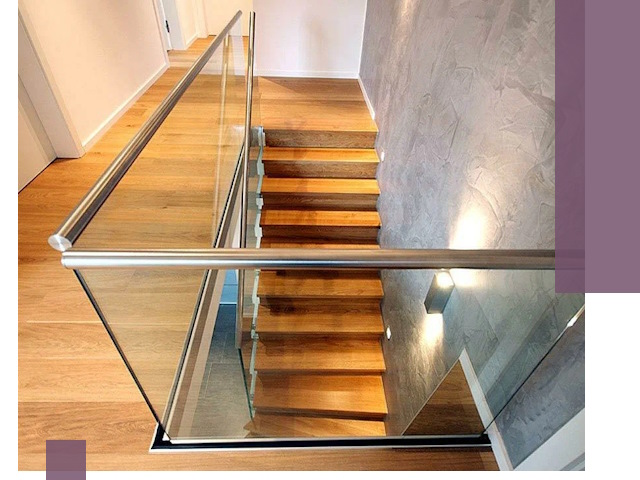 Перила для лестницы в доме — изготовление и монтаж в Белебее