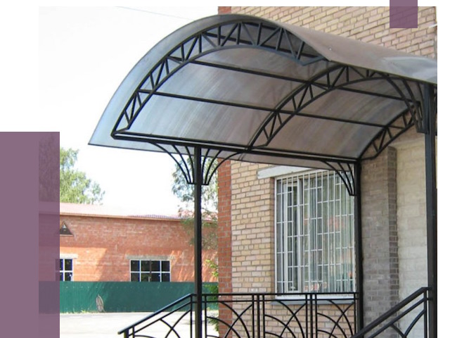 Металлические навесы и козырьки в Белебее от 12751 руб.