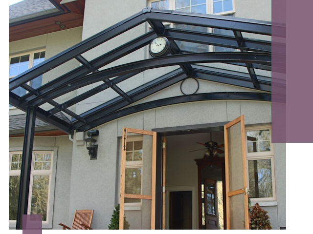 Изготовление и монтаж навесов и козырьков в Белебее