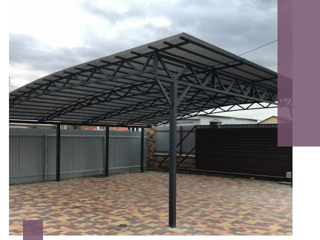 Недорогие навесы под ключ в Белебее — изготовление и монтаж