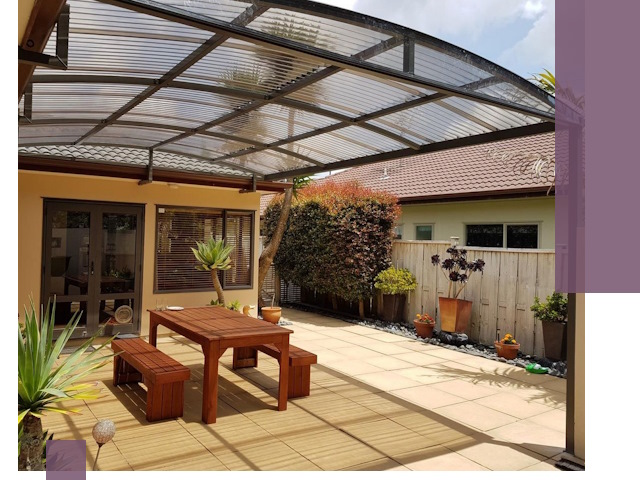 Навесы во двор под ключ в Белебее — изготовление и монтаж