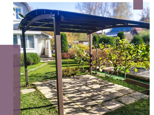 Навесы для дачи в Белебее от 12700 руб. под ключ — ПРОЛЁТ-Блб