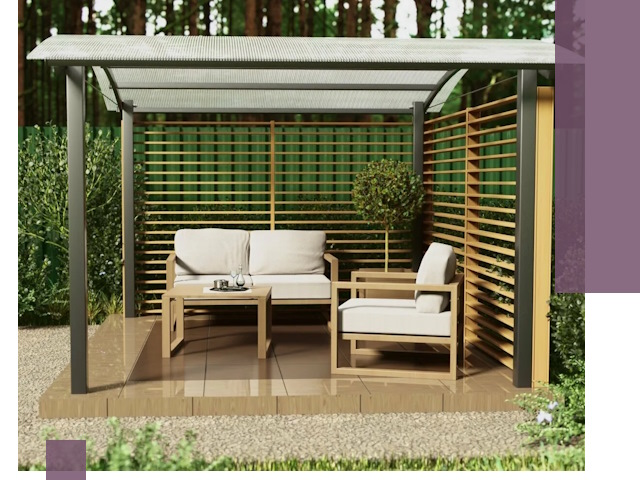 Навесы для дачи в Белебее: изготовление, монтаж и демонтаж