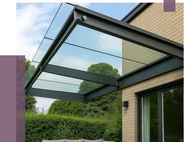 Стеклянные навесы и козырьки в Белебее от 12241 руб.