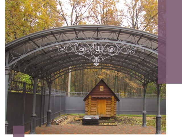 Кованые навесы премиум-класса под заказ в Белебее