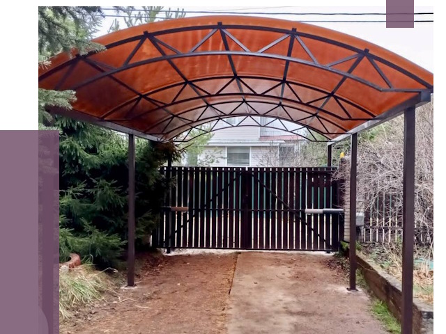 Арочные навесы в Белебее от 12700 руб. — изготовление и монтаж | ПРОЛЁТ-Блб