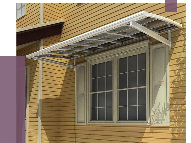 Козырьки над окнами в Белебее от 7600 руб. — монтаж, покупки | ПРОЛЁТ-Блб