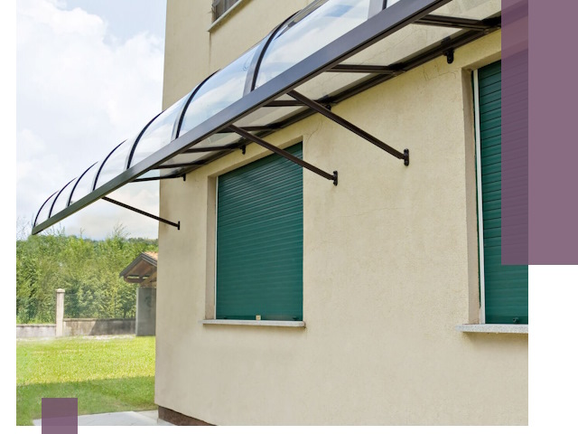 Козырьки над окнами в Белебее — изготовление и монтаж по выгоде