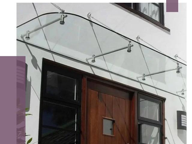 Стеклянные козырьки в Белебее от 18872 руб. | ПРОЛЁТ-Блб