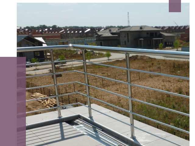 Парапеты из нержавеющей стали в Белебее от 7957 руб. за м² | ПРОЛЁТ-Блб