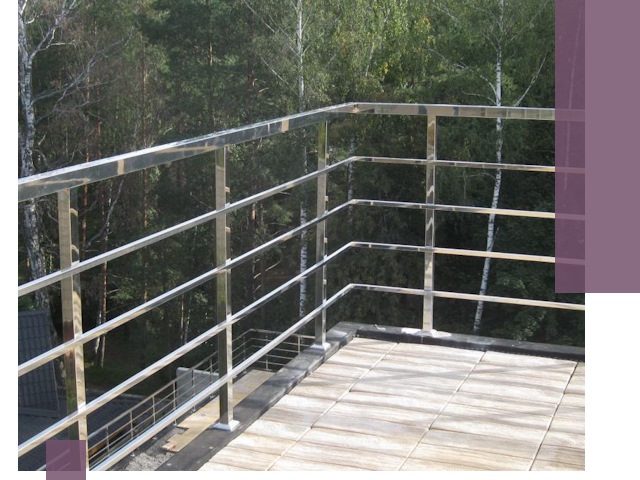 Парапеты из нержавеющей стали в Белебее — изготовление и монтаж