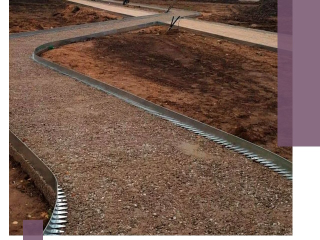 Металлические бордюры под ключ в Белебее — изготовление и монтаж