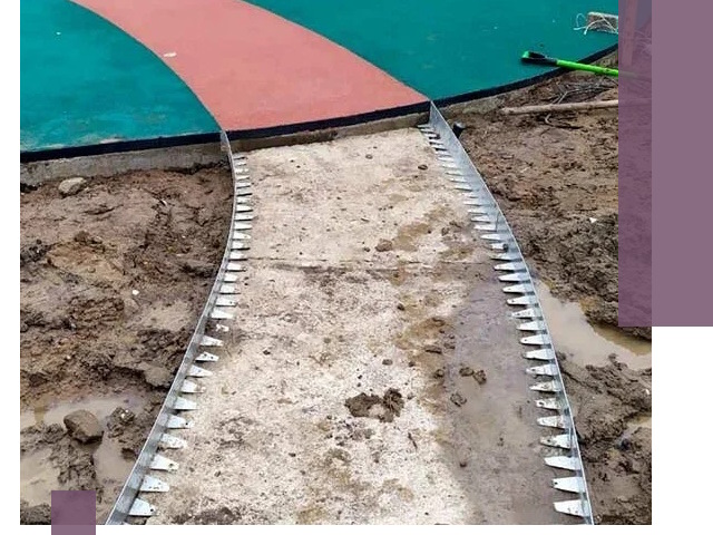 Металлические бордюры для дорожек в Белебее — монтаж и изготовление