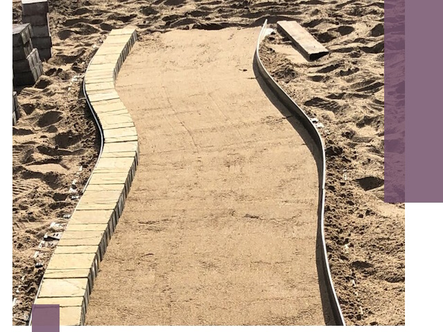 Металлические бордюры для тротуаров в Белебее — прочные и долговечные