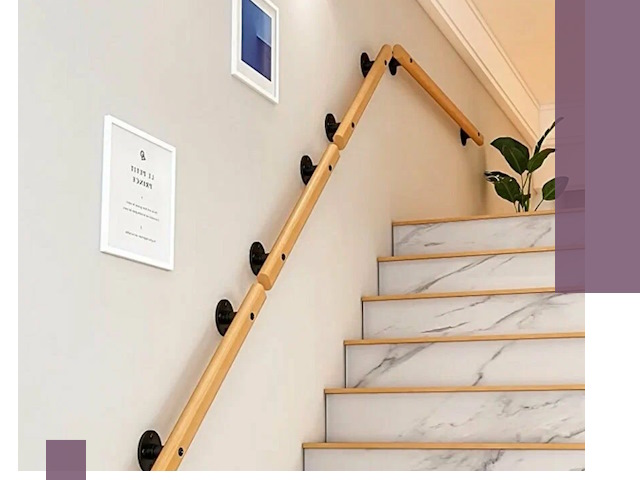 Поручни металлические и деревянные под ключ в Белебее