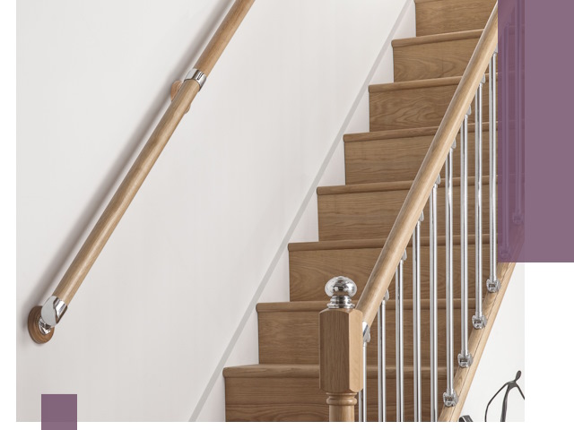 Пристенные поручни из стали и нержавейки под монтаж в Белебее